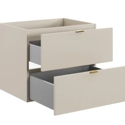 Kaszmirowe meble łazienkowe szafka DALIA CASHMERE z blatem 120 i słupkami