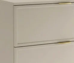 Kaszmirowy Zestaw do Łazienki 140cm Szafka Blat Regał Słupek Fronty Ramka