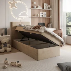 Łóżko CROSS MINI 70x200 Royal Velvet 170 z topperem