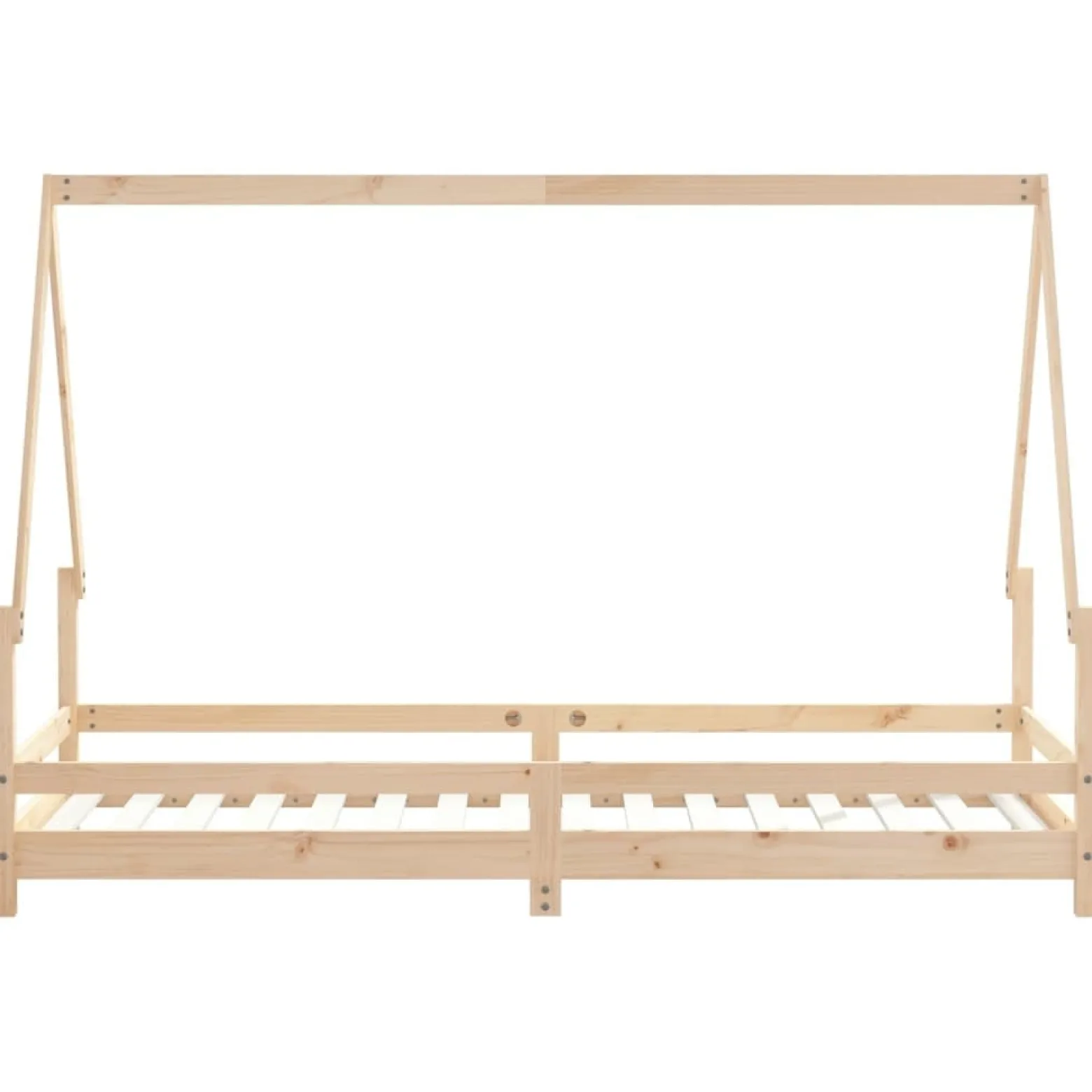 łóżko dla dzieci Brąz 80 x 200 cm Drewno sosnowe vidaXL