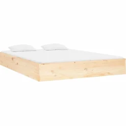 Łóżko Drewniane Rama Łóżka Sofa Brązowe Do Sypialni Pokoju 120x190 cm