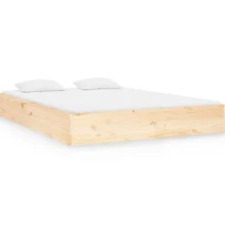 Łóżko Drewniane Rama Łóżka Sofa Brązowe Do Sypialni Pokoju 120x190 cm