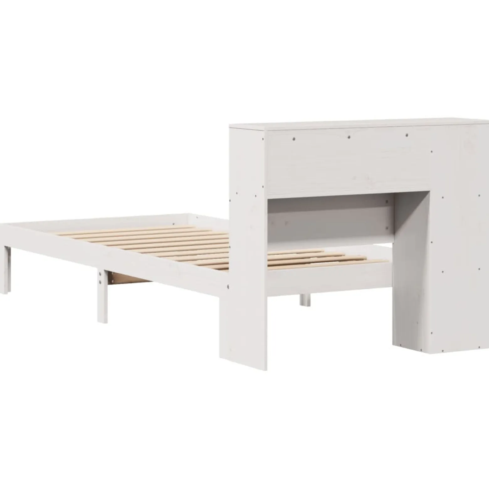 Łóżko drewniane rama łóżka sofa biała do sypialni pokoju 75x190 cm