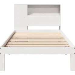 Łóżko drewniane rama łóżka sofa biała do sypialni pokoju 75x190 cm