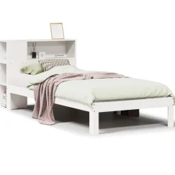 Łóżko drewniane rama łóżka sofa biała do sypialni pokoju 75x190 cm