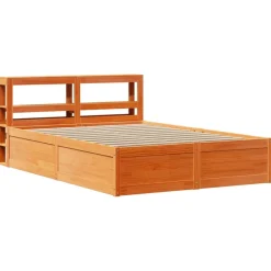 Łóżko Drewniane Rama Łóżka Sofa Brązowe Do Sypialni Pokoju 120x200 cm