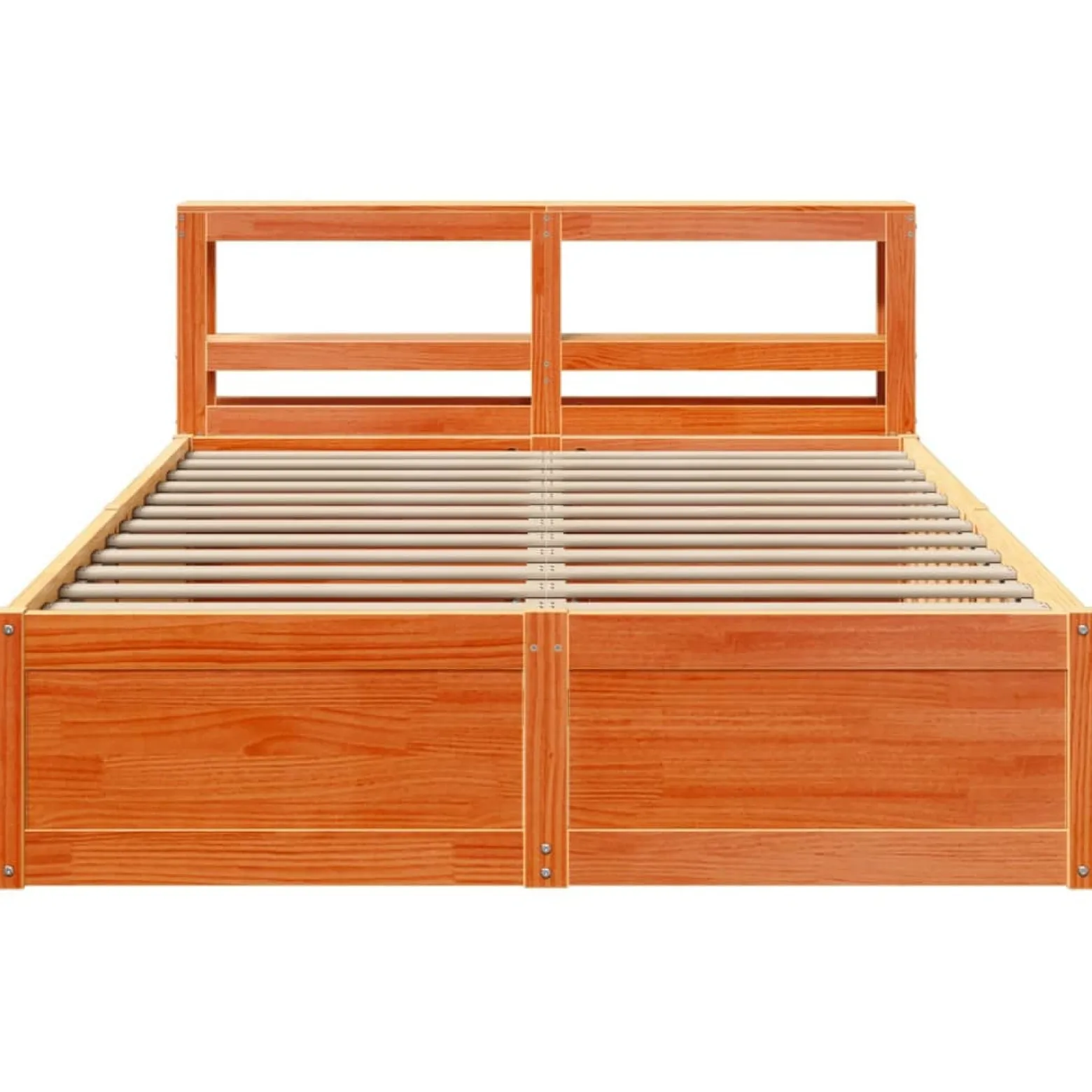 Łóżko Drewniane Rama Łóżka Sofa Brązowe Do Sypialni Pokoju 120x200 cm