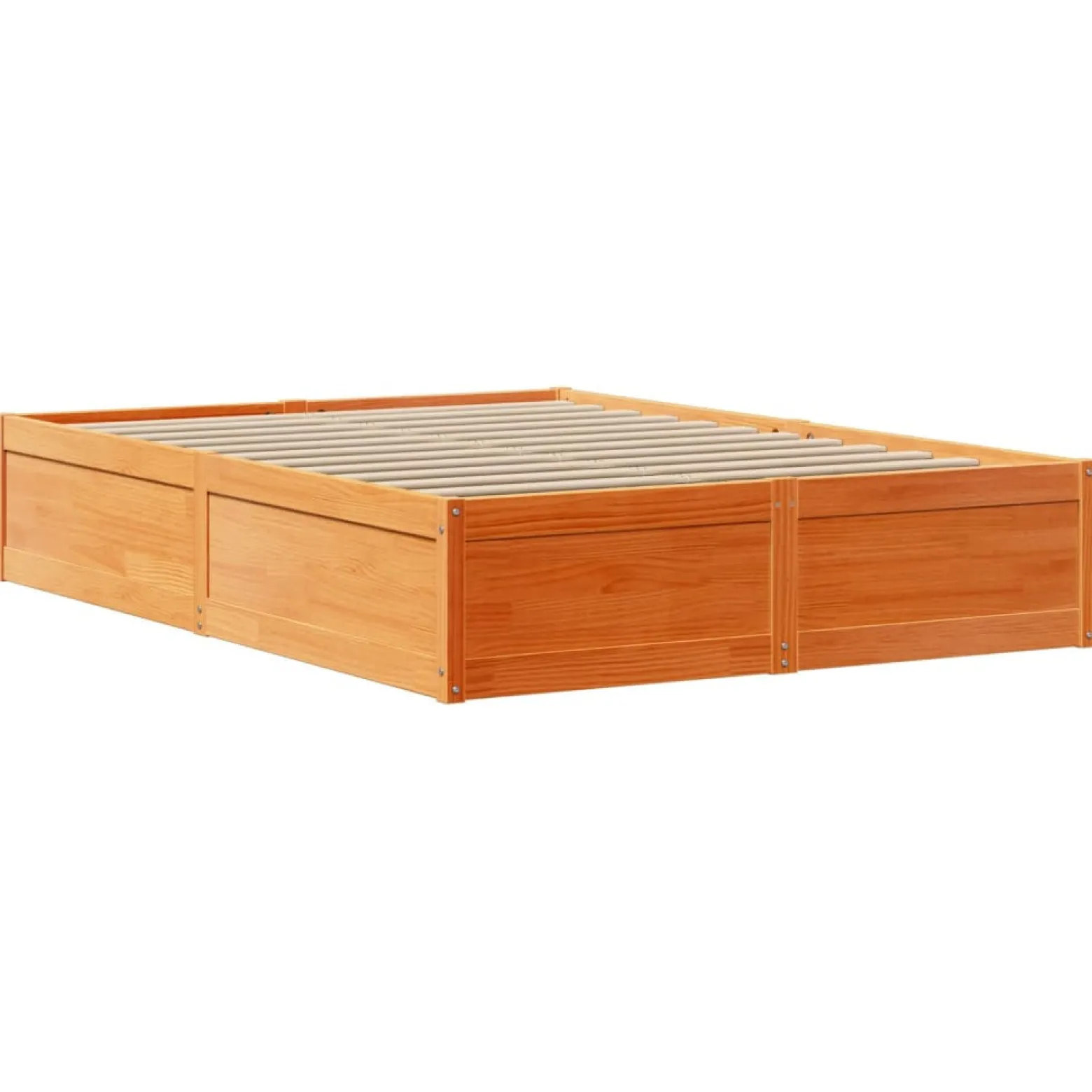 Łóżko Drewniane Rama Łóżka Sofa Brązowe Do Sypialni Pokoju 120x200 cm