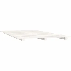 Łóżko Drewniane Rama Łóżka Sofa Biała Do Sypialni Pokoju 140 x 200 cm