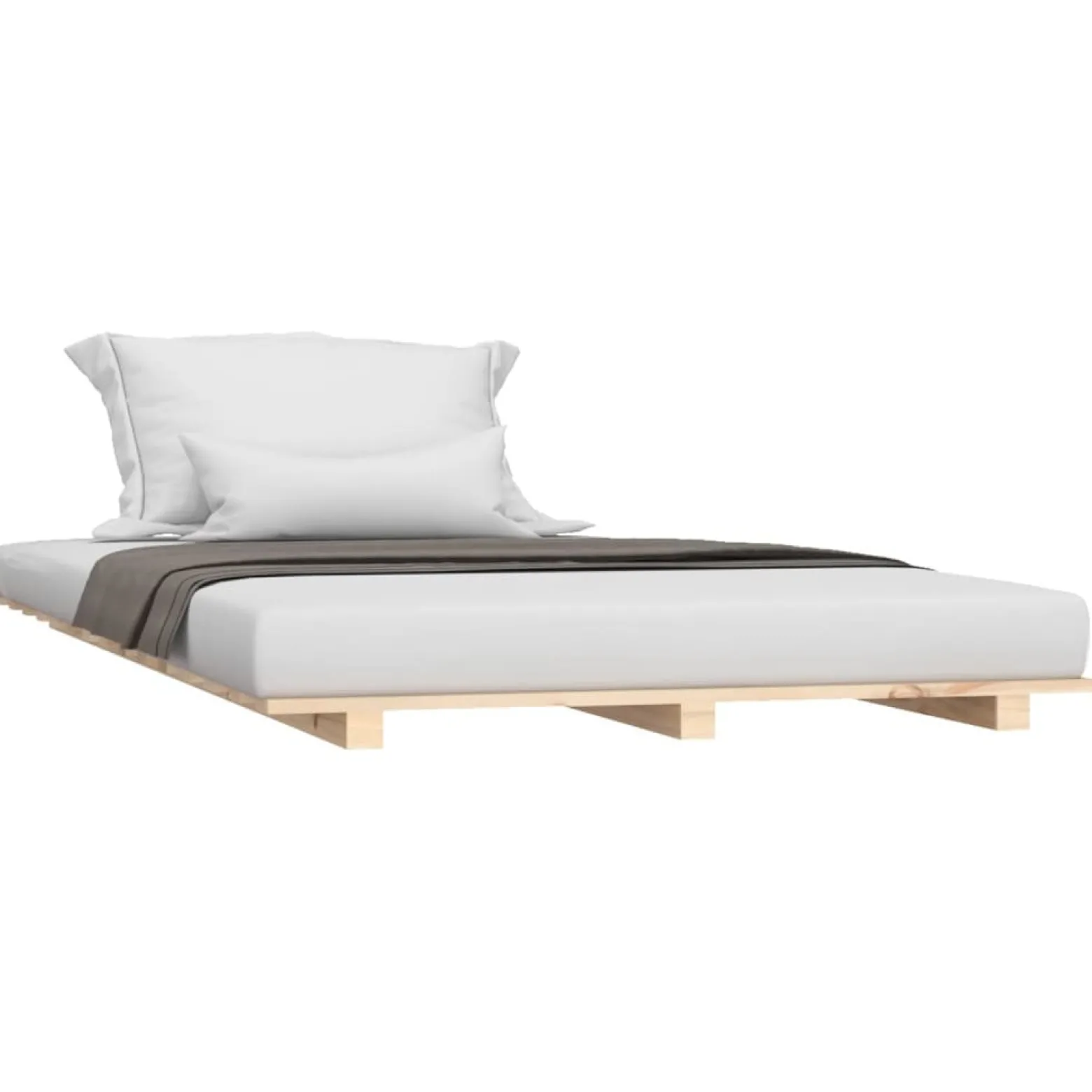 Łóżko Drewniane Rama Łóżka Sofa Brązowe Do Sypialni Pokoju 75x190 cm