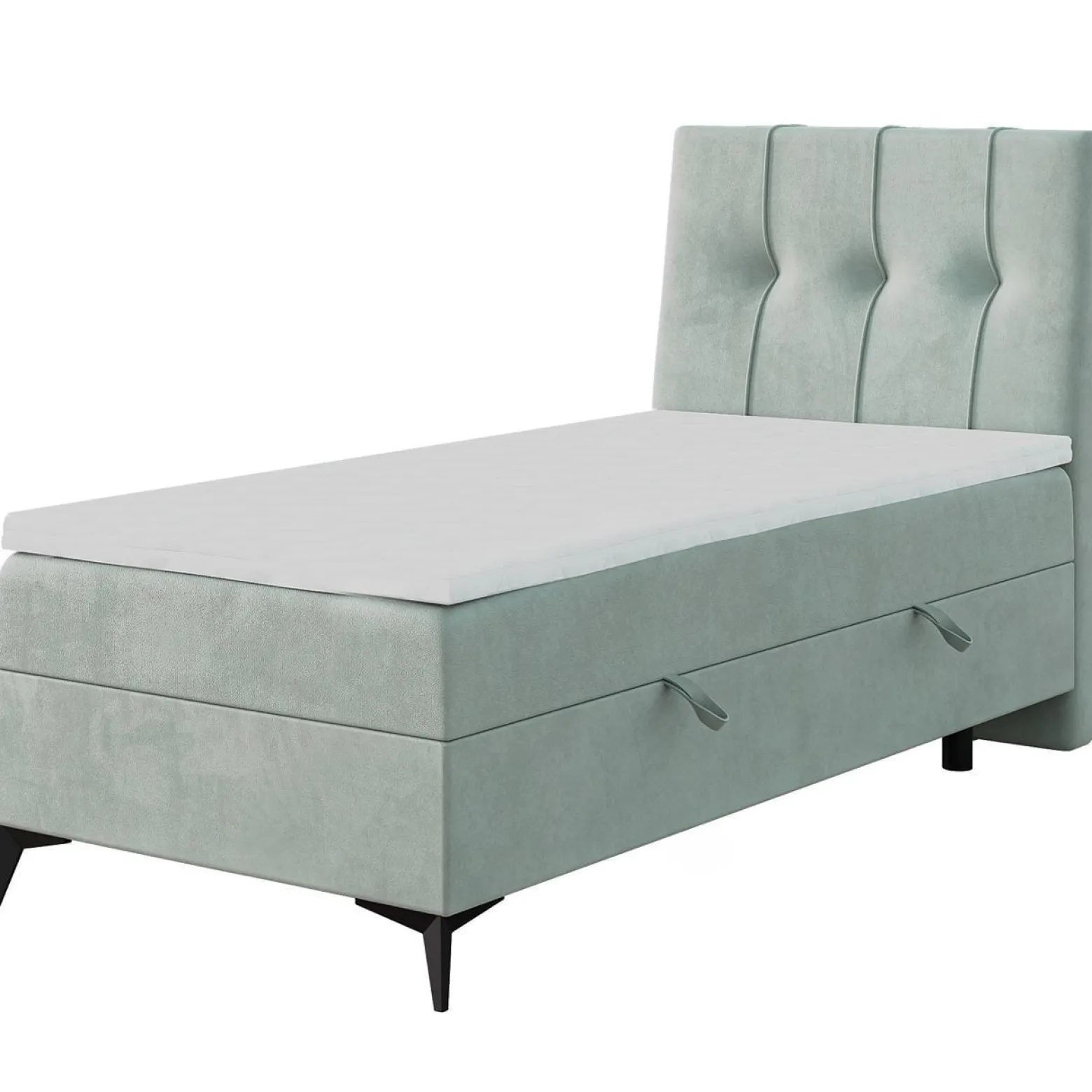 Łóżko kontynentalne LIME 90x200 prawy magic velvet 2259
