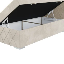 Łóżko kontynentalne LIME 90x200 prawy magic velvet 2259