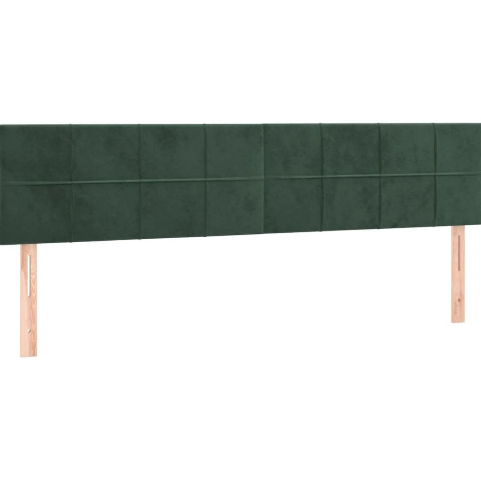 Łóżko Kontynentalne z Materacem Zielone do Sypialni Aksamit 200x200 cm