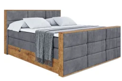 Łóżko kontynentalne z pojemnikiem i materacem H3|H4 LOLLI1-Z KING 120x200cm
