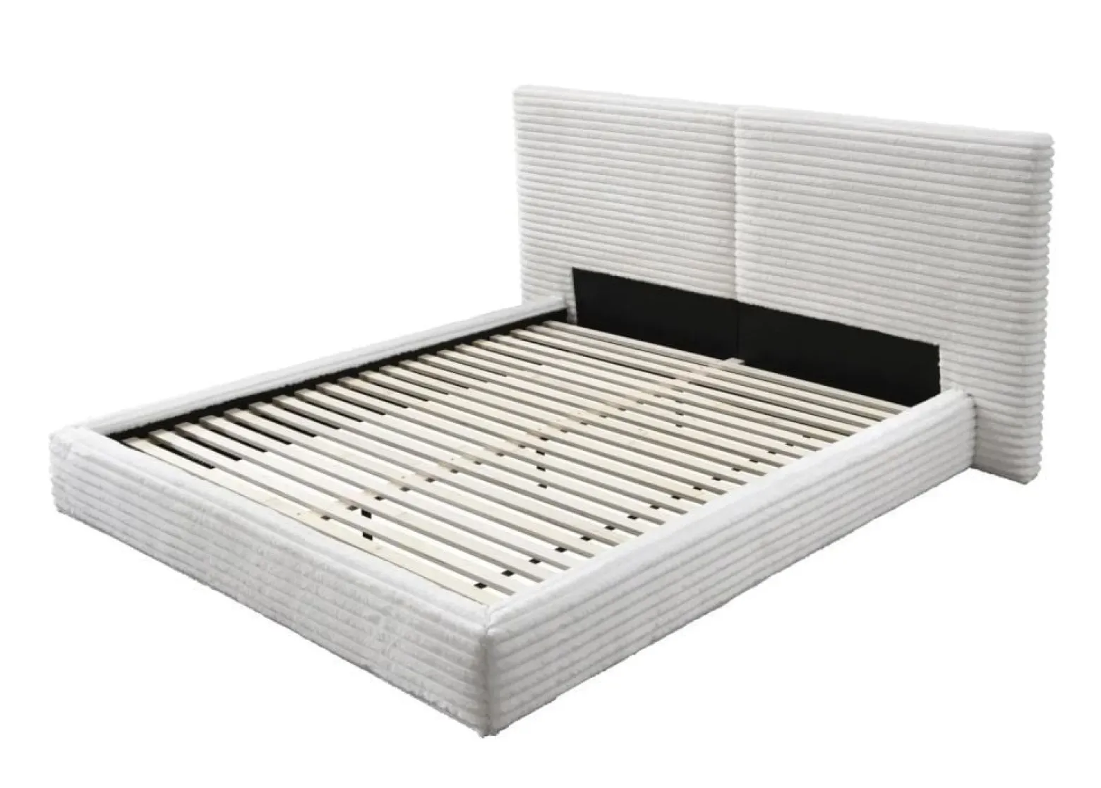 Łóżko MADERA 160x200 kremowe bez szuflady/bez materaca