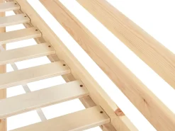 Łóżko piętrowe z szufladami 90x200 jasnobrązowe