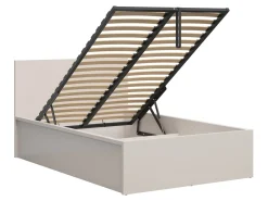Łóżko Tetrix 120x200 ze stelażem i pojemnikiem kaszmir
