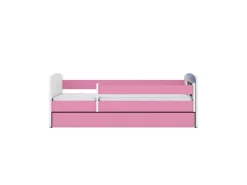 Łóżko Babydreams różowe Koń w galopie z szufladą materac piankowy 160x80