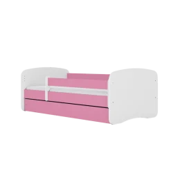 Łóżko Babydreams różowe Kraina Lodu z szufladą materac piankowy 140x70