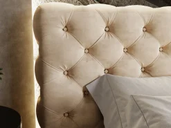 Łóżko chesterfield APOLLO 120x200 beżowe z pojemnikiem