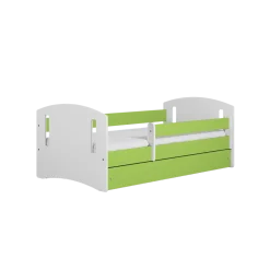 Łóżko Classic 2 zielone z szufladą materac piankowy 180x80