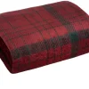 Koc Tartan Red 150x200 cm czerwony