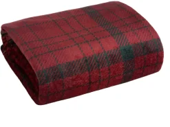 Koc Tartan Red 150x200 cm czerwony