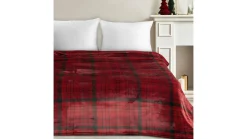 Koc Tartan Red 150x200 cm czerwony