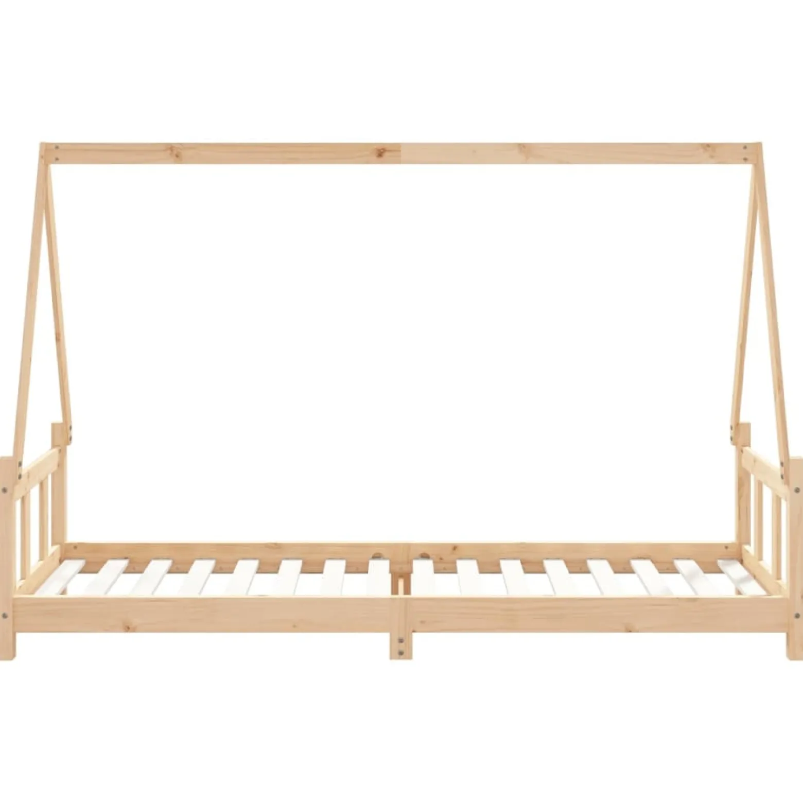 łóżko dla dzieci Brąz 90 x 200 cm Drewno sosnowe vidaXL