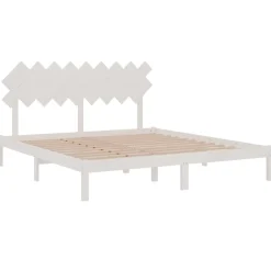Łóżko Drewniane Rama Łóżka Sofa Biała Do Sypialni Pokoju 180x200 cm