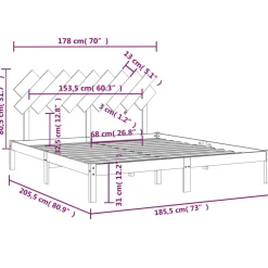 Łóżko Drewniane Rama Łóżka Sofa Biała Do Sypialni Pokoju 180x200 cm
