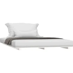Łóżko Drewniane Rama Łóżka Sofa Biała Do Sypialni Pokoju 120x190 cm