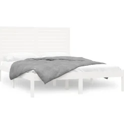 Łóżko Drewniane Rama Łóżka Sofa Biała Do Sypialni Pokoju 120x200 cm