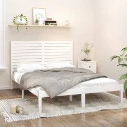 Łóżko Drewniane Rama Łóżka Sofa Biała Do Sypialni Pokoju 120x200 cm
