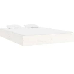 Łóżko Drewniane Rama Łóżka Sofa Biała Do Sypialni Pokoju 160 x 200 cm