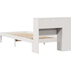 Łóżko drewniane rama łóżka sofa biała do sypialni pokoju 75x190 cm
