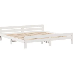 Łóżko Drewniane Rama Łóżka Sofa Biała Do Sypialni Pokoju200x200 cm