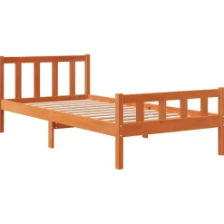 Łóżko Drewniane Rama Łóżka Sofa Brązowe Do Sypialni Pokoju 75x190 cm