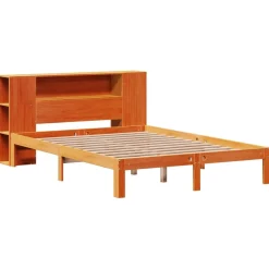Łóżko Drewniane Rama Łóżka Sofa Brązowe Do Sypialni Pokoju 140x190cm