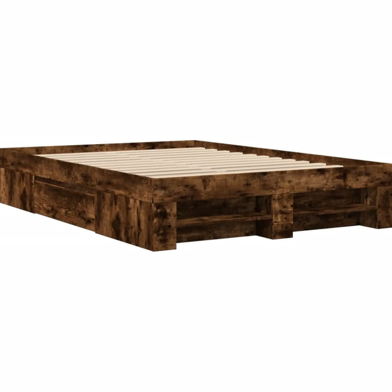 Łóżko Drewniane Rama Łóżka Sofa Brązowe Do Sypialni Pokoju 120x200 cm