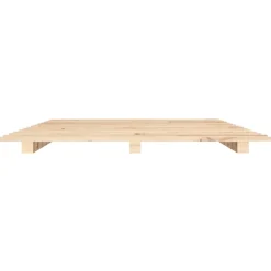 Łóżko Drewniane Rama Łóżka Sofa Brązowe Do Sypialni Pokoju 140 x 190 cm