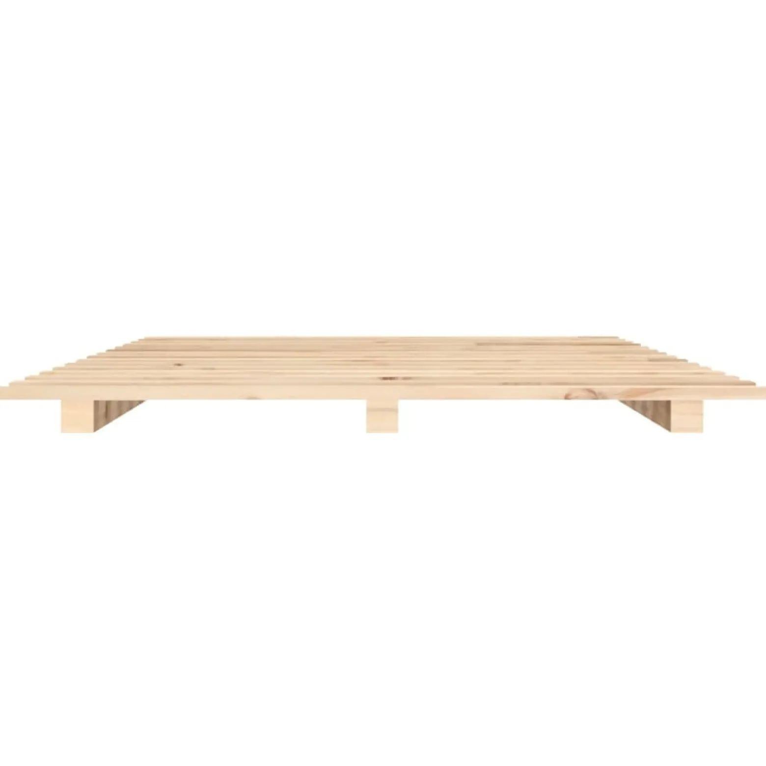 Łóżko Drewniane Rama Łóżka Sofa Brązowe Do Sypialni Pokoju 140 x 190 cm