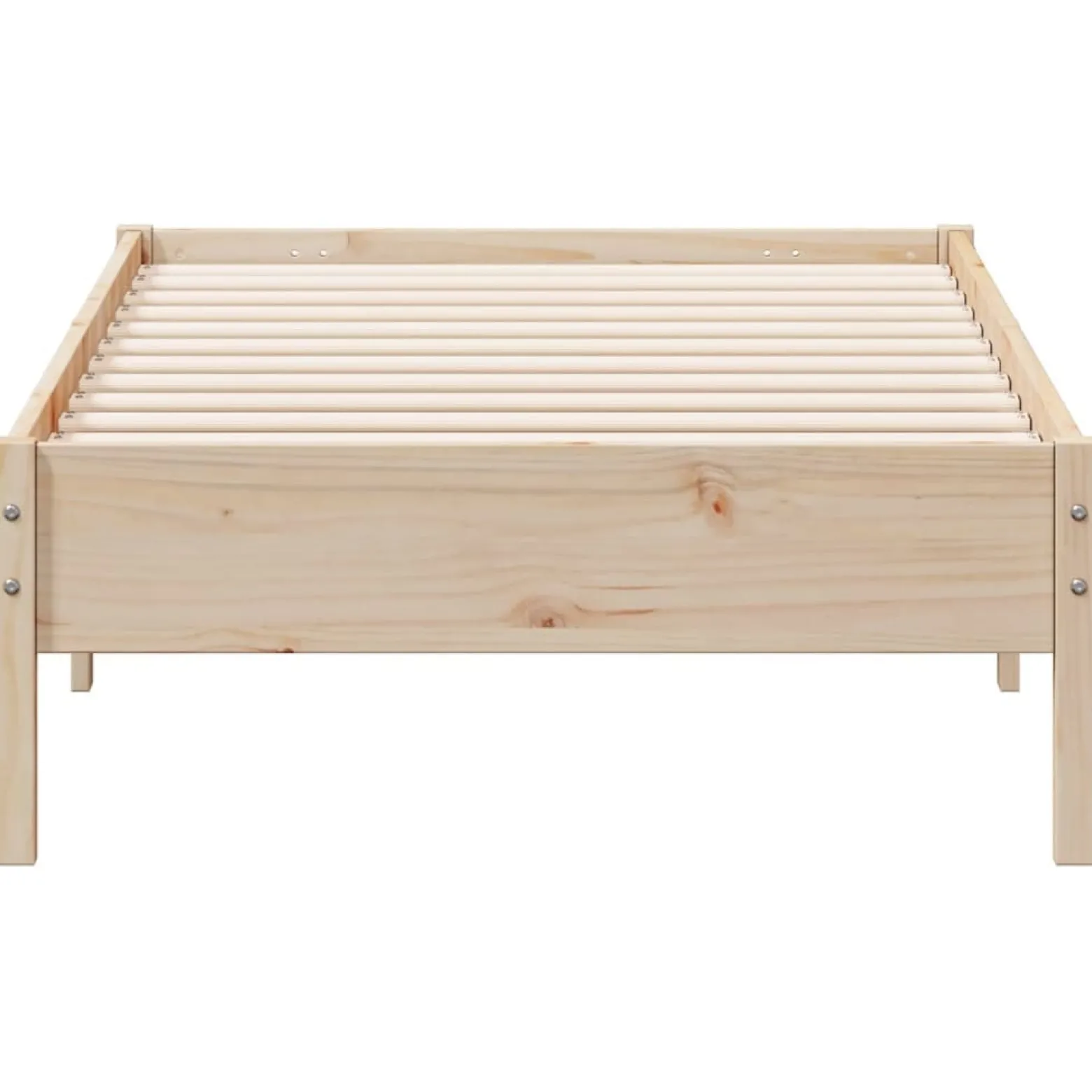 Łóżko Drewniane Rama Łóżka Sofa Brązowe Do Sypialni Pokoju 75x190 cm
