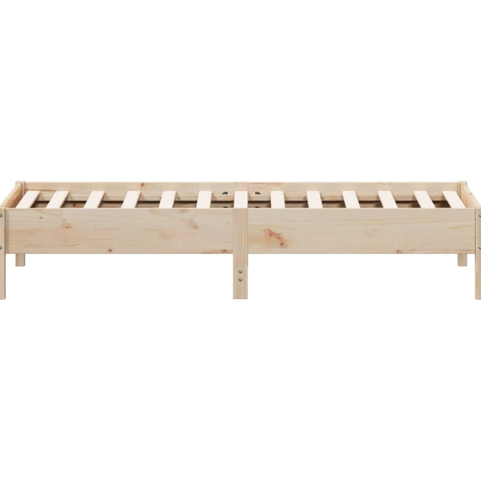 Łóżko Drewniane Rama Łóżka Sofa Brązowe Do Sypialni Pokoju 75x190 cm