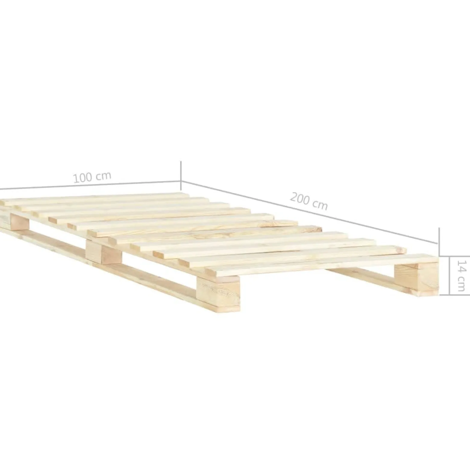 Łóżko Drewniane Rama Łóżka Sofa Brązowe Do Sypialni Pokoju 100 x 200 cm