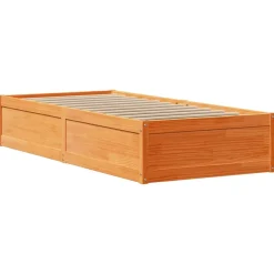 Łóżko Drewniane Rama Łóżka Sofa Brązowe Do Sypialni Pokoju 100x200 cm
