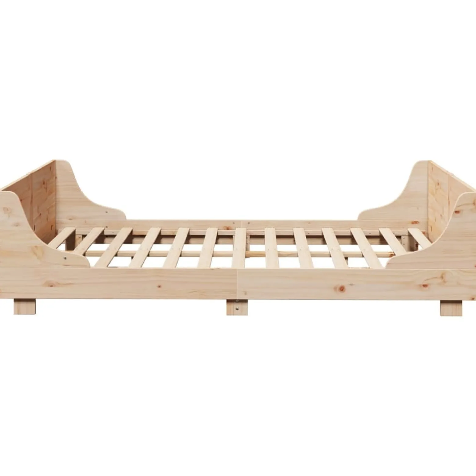 Łóżko Drewniane Rama Łóżka Sofa Brązowe Do Sypialni Pokoju 140x190 cm