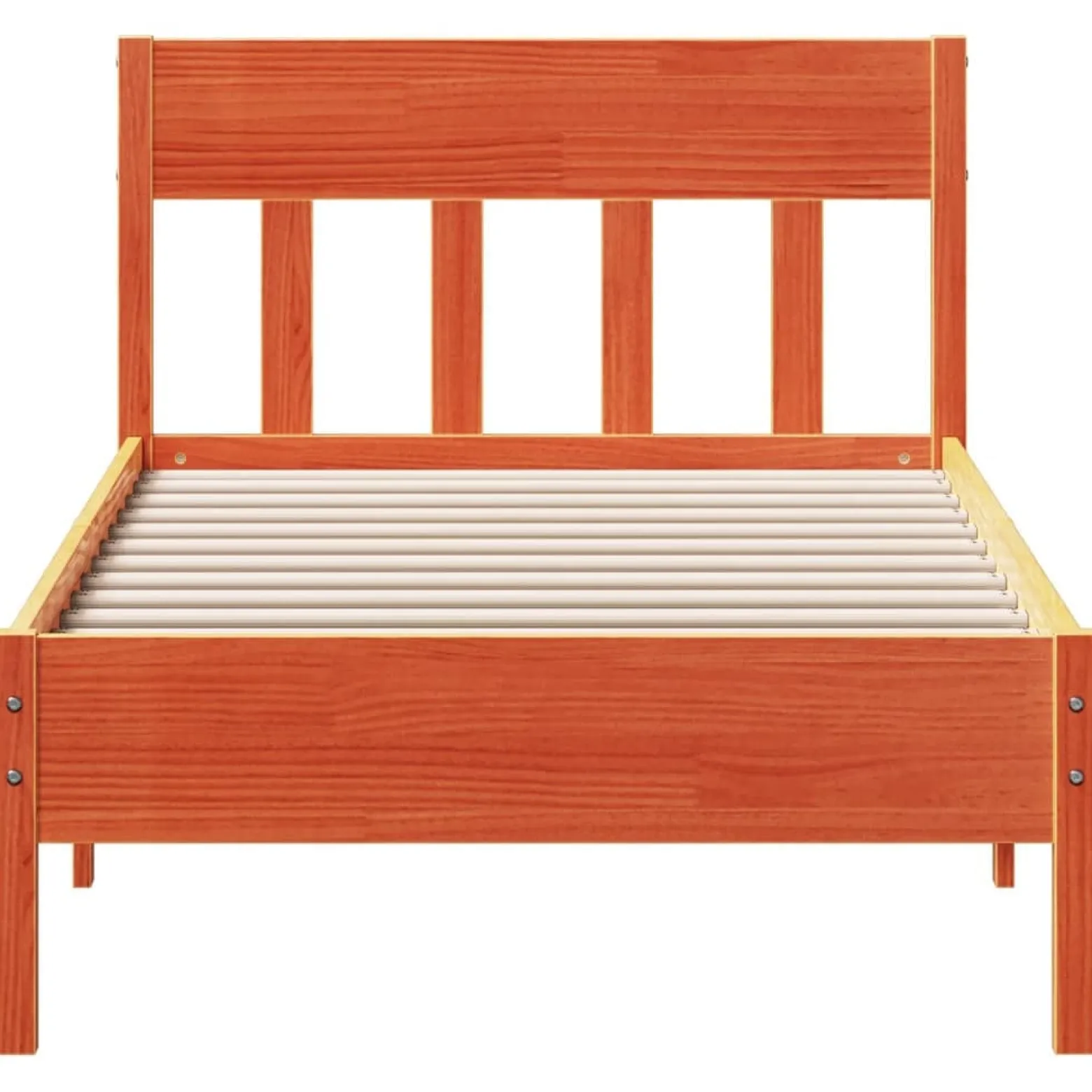 Łóżko Drewniane Rama Łóżka Sofa Brązowe Do Sypialni Pokoju 75x190 cm