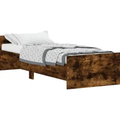 Łóżko Drewniane Rama Łóżka Sofa Brązowe Do Sypialni Pokoju 75x190 cm