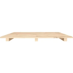 Łóżko Drewniane Rama Łóżka Sofa Brązowe Do Sypialni Pokoju 100 x 200 cm